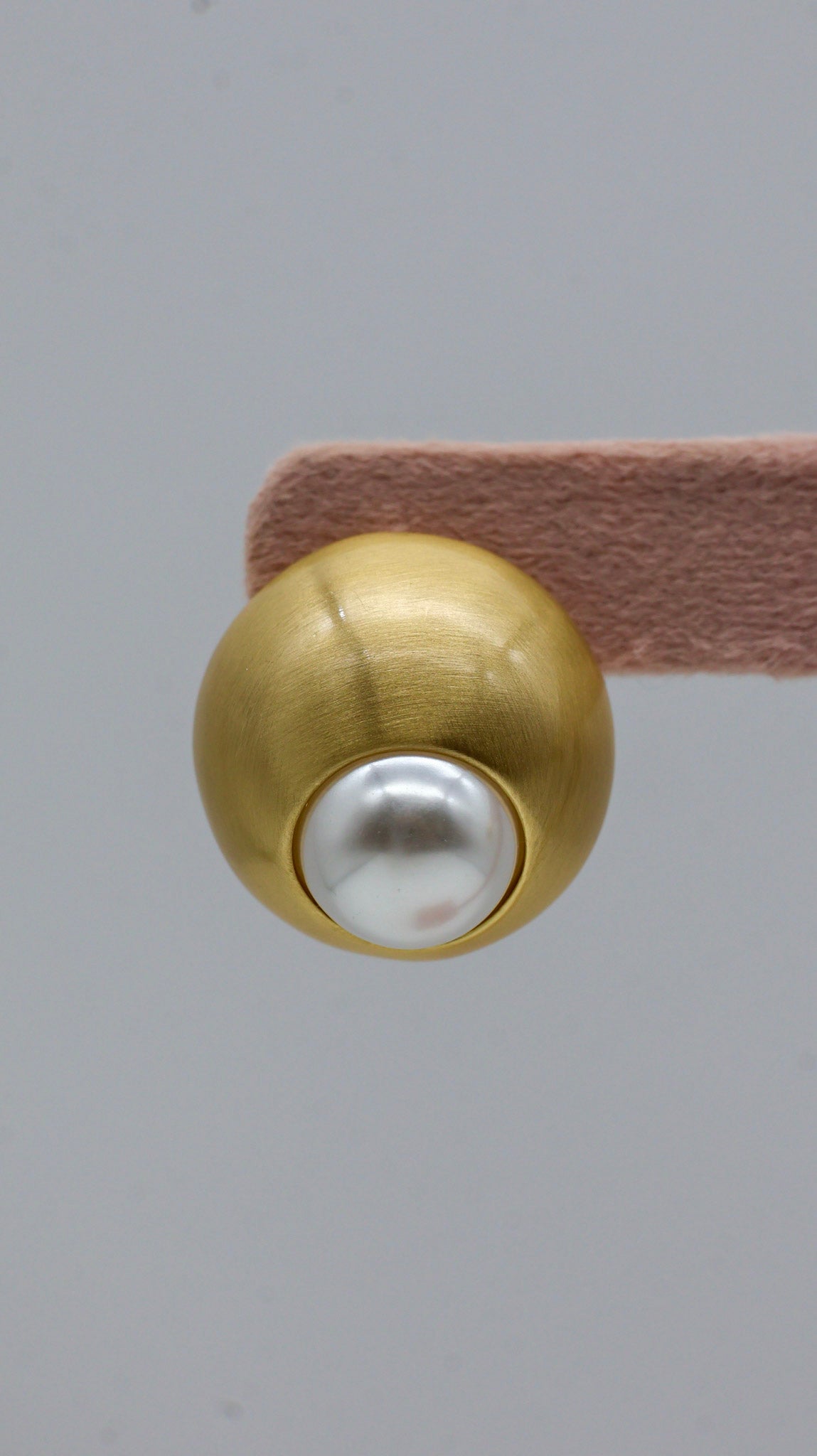 Pearl Aura Gold Stud Earrings for Women