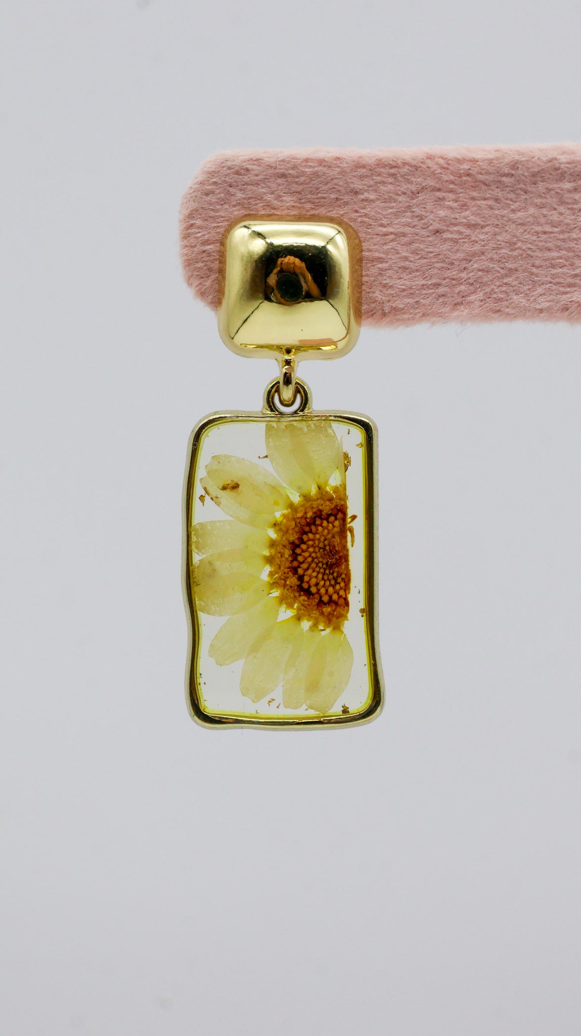 Sunflower Resin Drop Earrings for Women