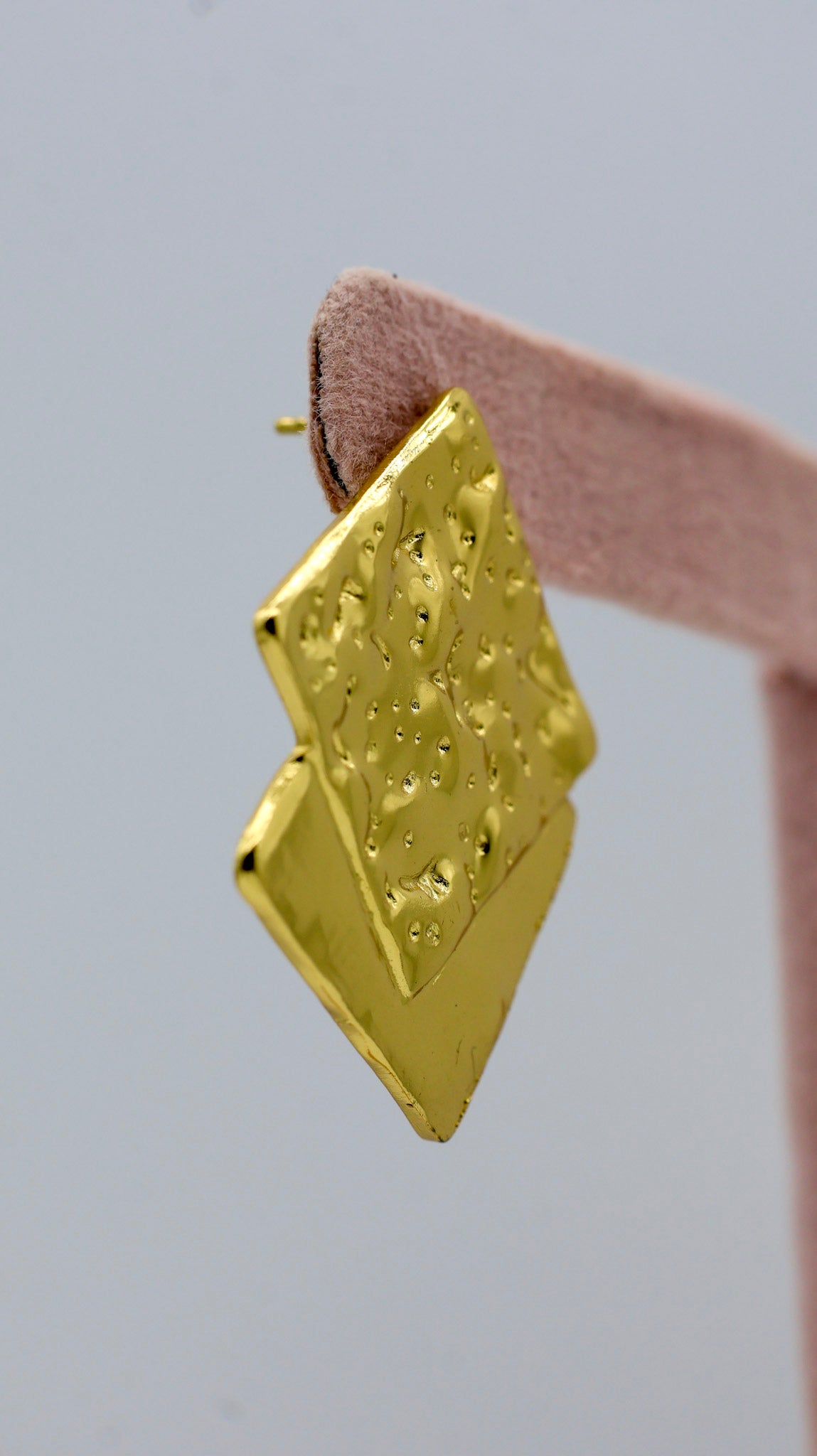 Zoya Textured Square Stud Earrings for Women