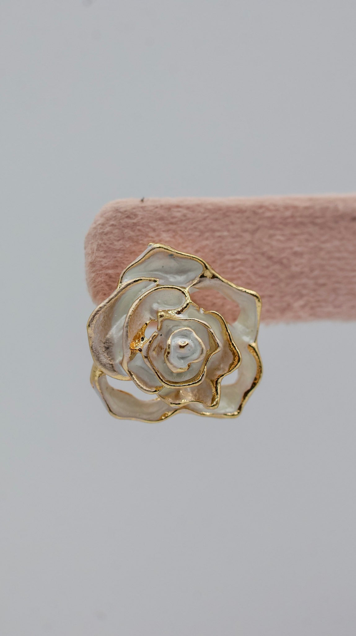 Ivory Rose Stud Earrings