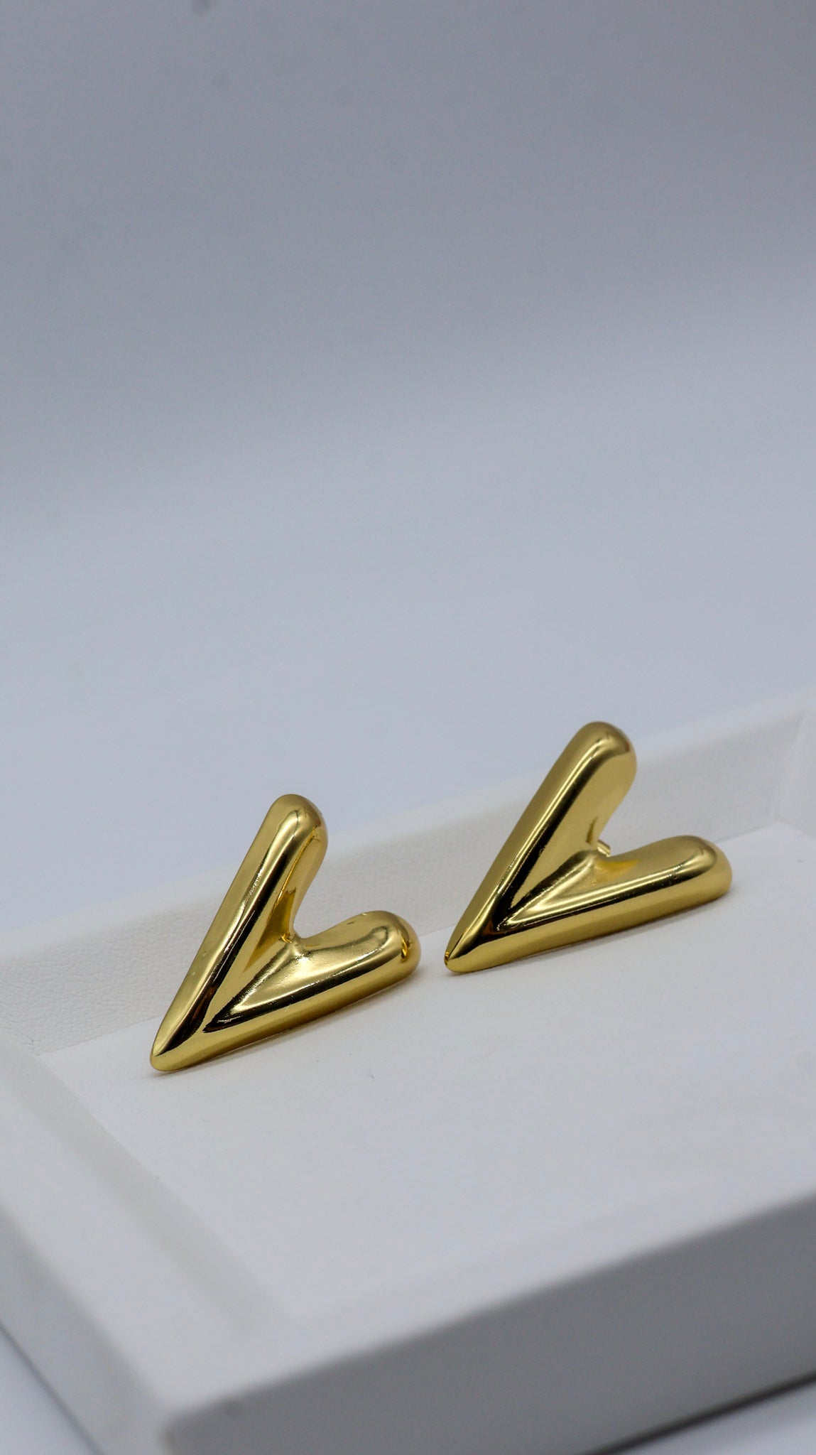 Aurielle Heart Stud Earrings for Women
