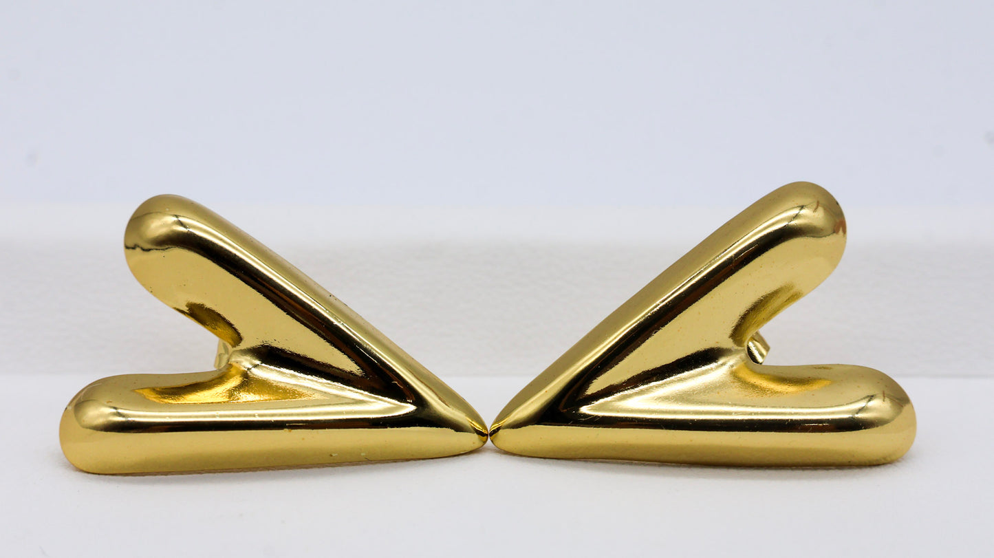 Aurielle Heart Stud Earrings for Women