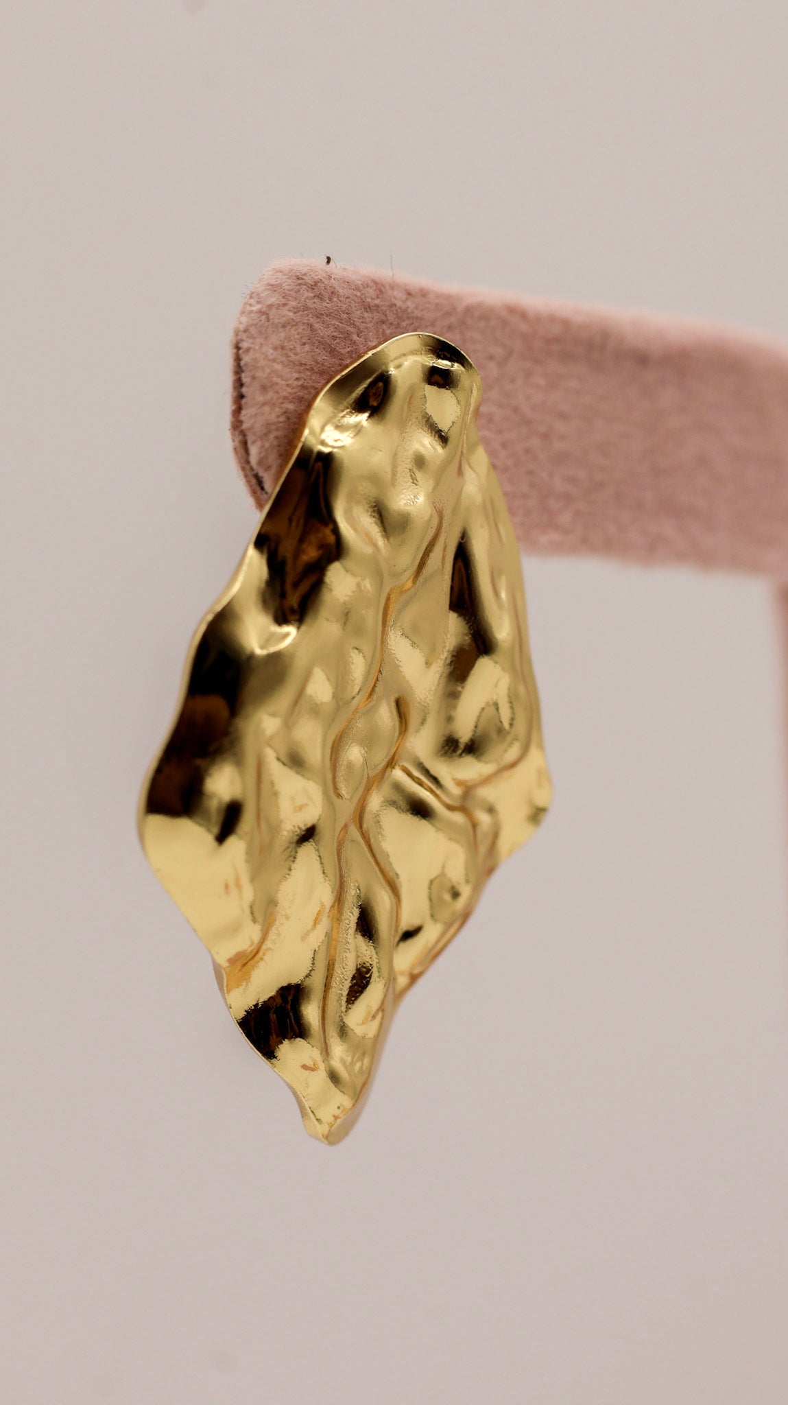 Aurelia Melted Gold Statement Stud Earrings for Women