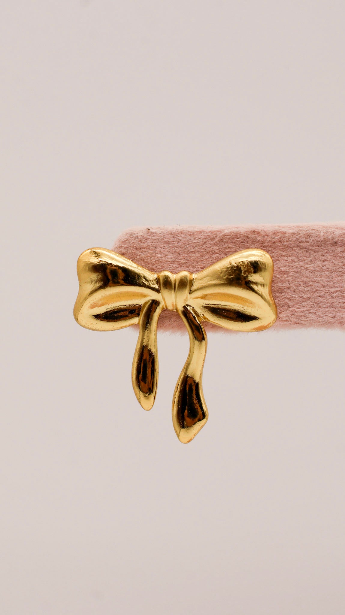 Golden Bow Statement Stud Earrings for Women