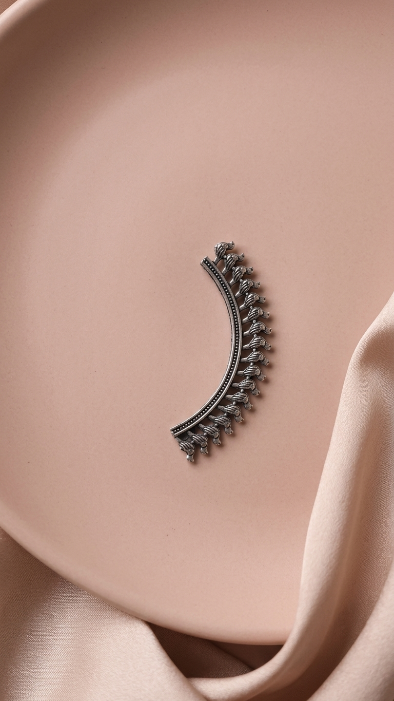 Oxidised Full Ear Climber Cuff for Women
